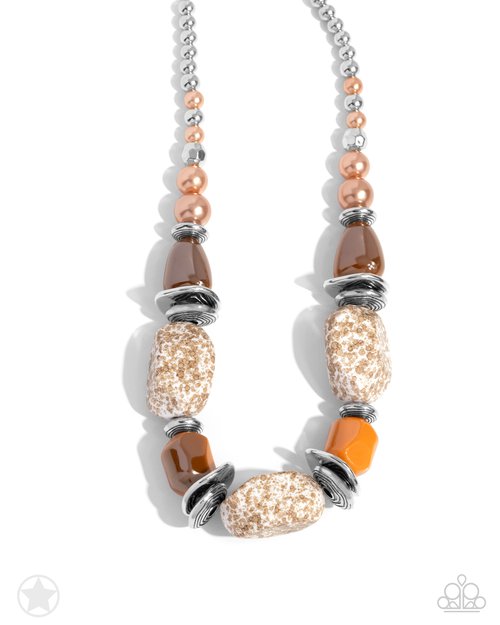 Necklace ~ In Good Glazes Necklace Set Peach