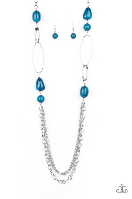 Necklace ~ Pleasant Promenade - Blue Stone Silver