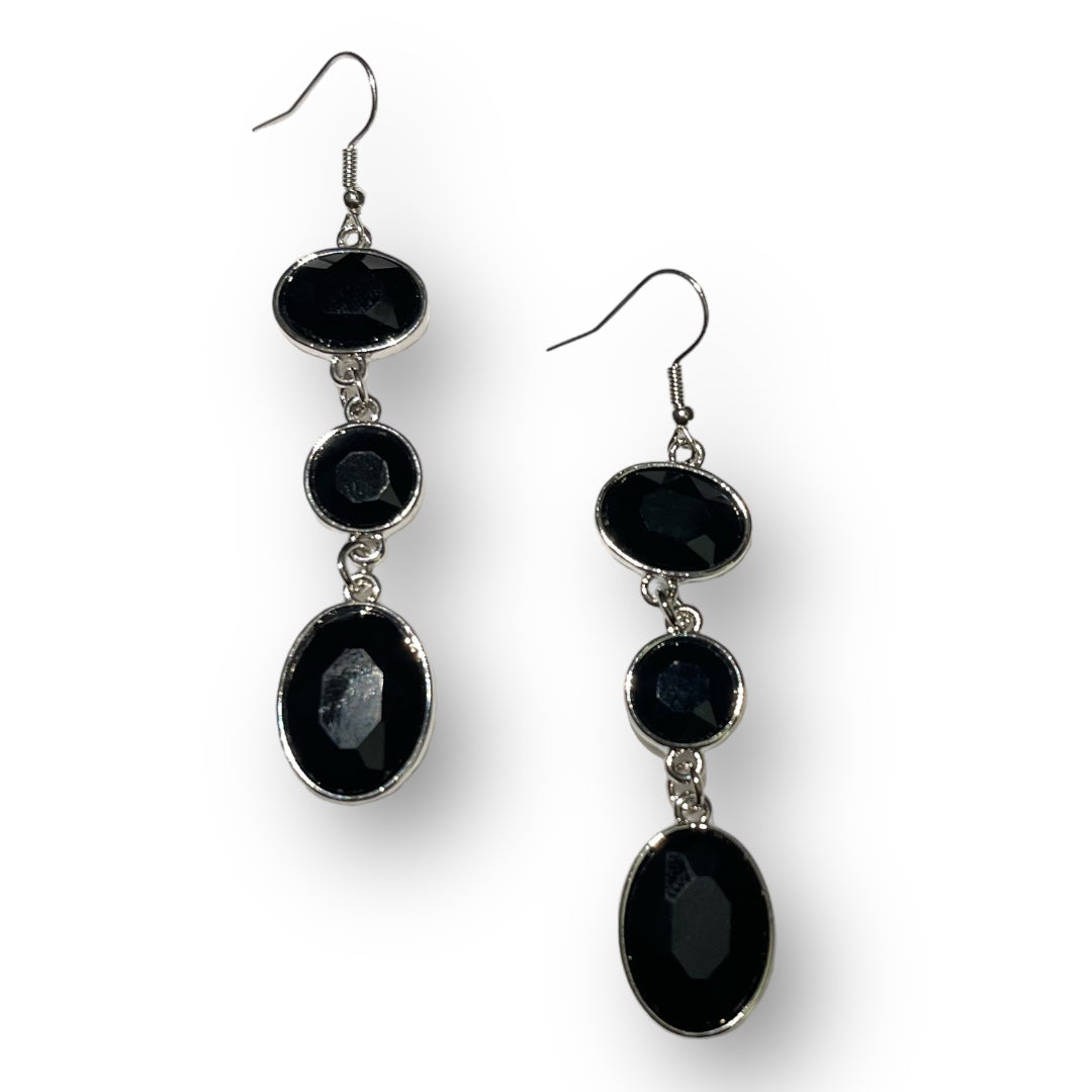 Earrings - The GLOW Must Go On! - Black