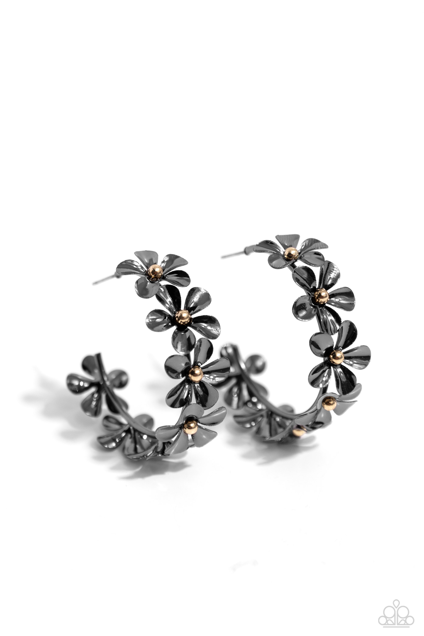 Earrings ~ Floral Flamenco Black