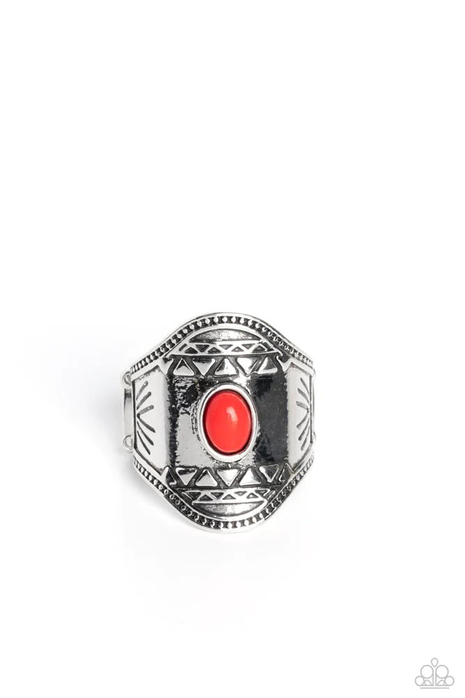 Ring ~ Panoramic Pyramids - Red