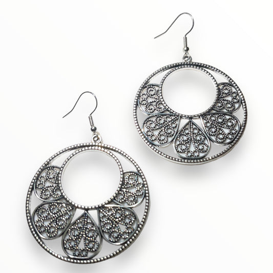 Earrings ~ Petal Promenade - Silver Earring