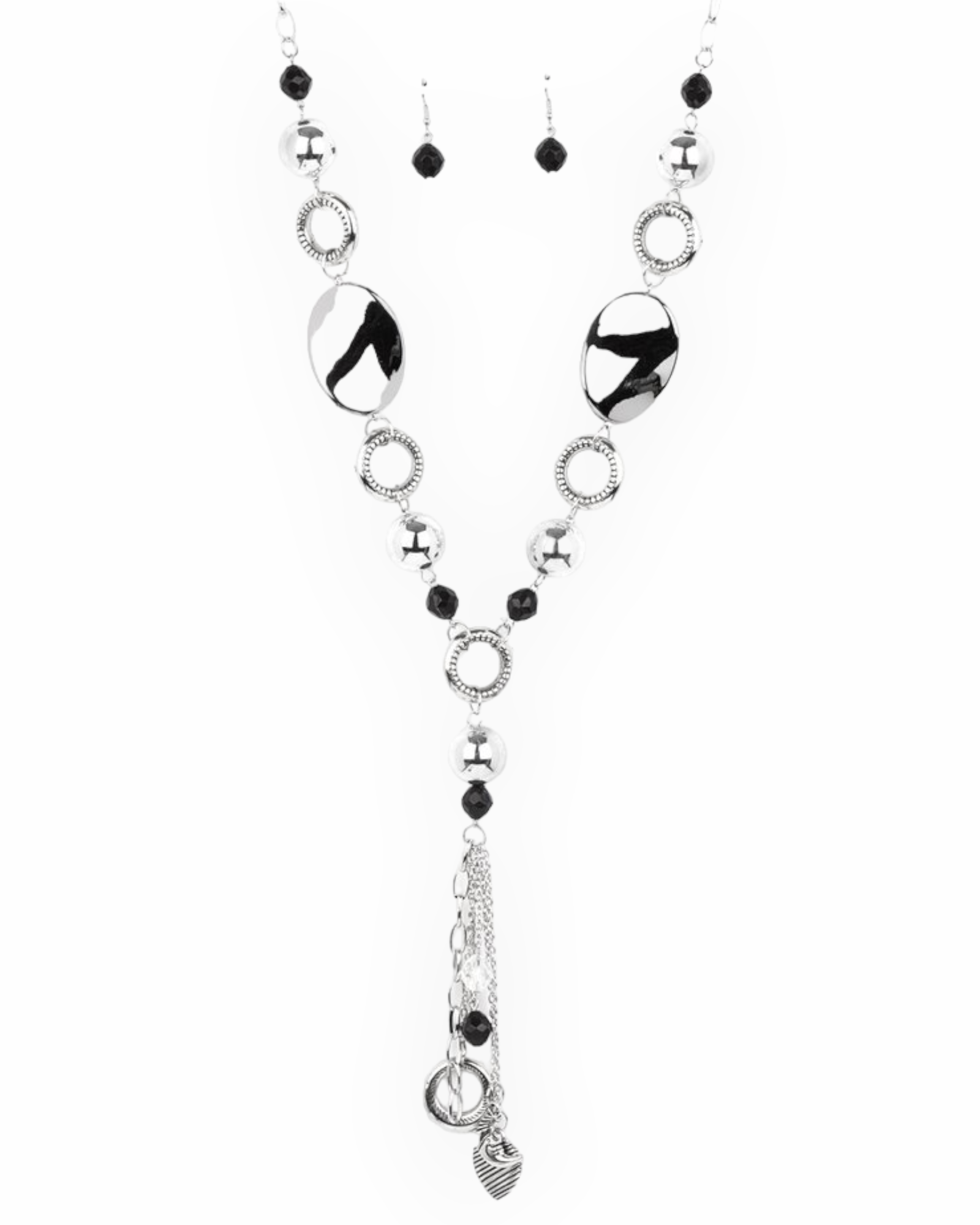 Total Eclipse Of the Heart Silver Charm Necklace – Smitten with Jewels