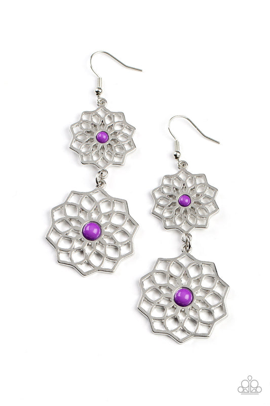 Earrings ~ Posh Posy - Purple