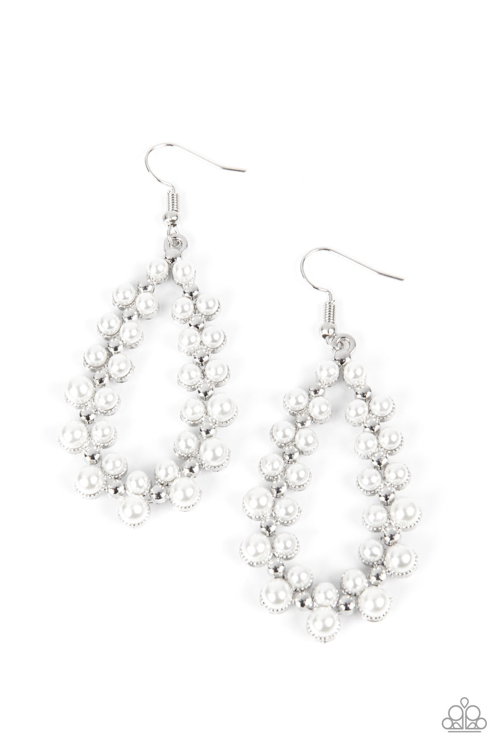 Earrings ~ Absolutely Ageless - White Pearl Silver