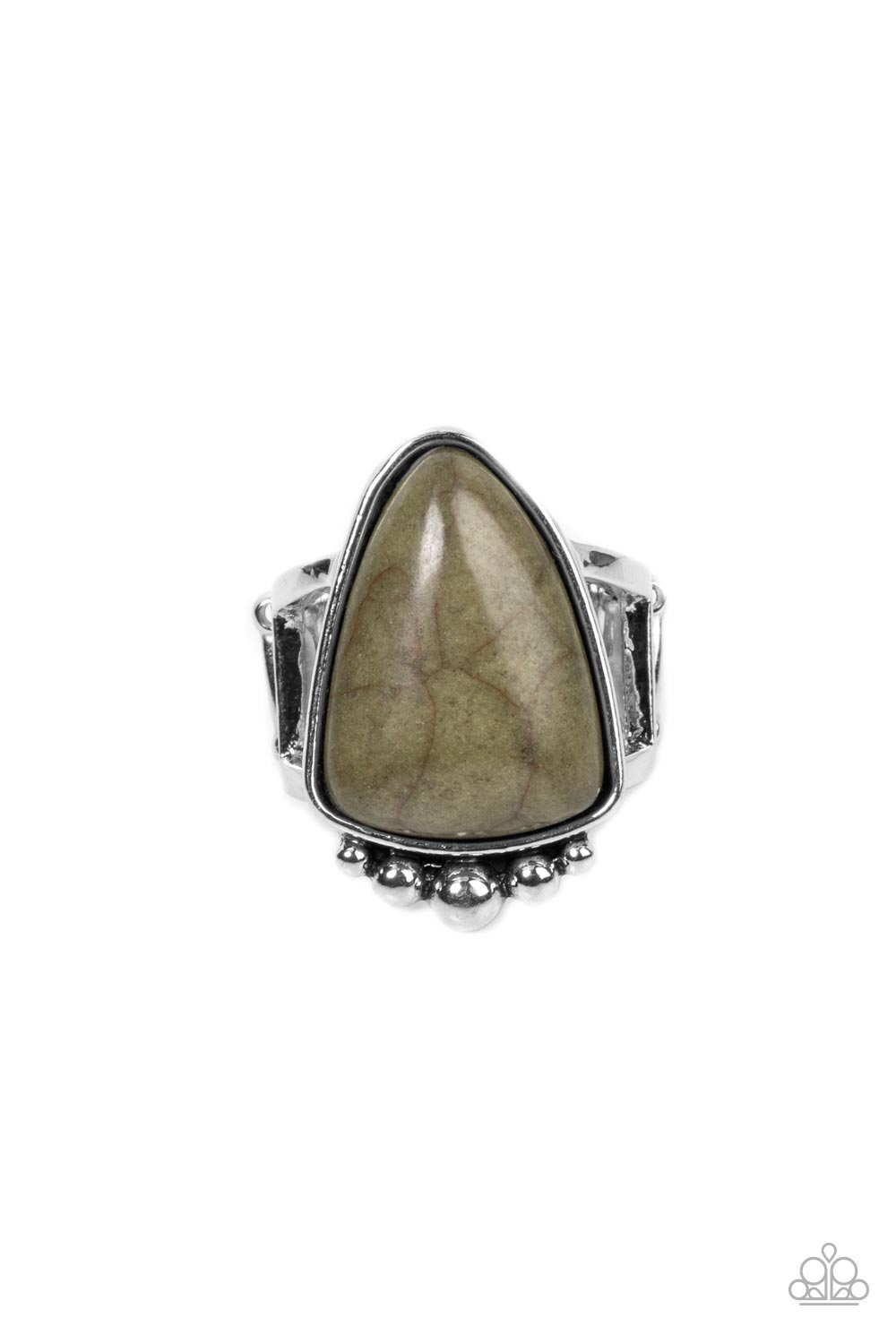 Ring ~ Authentically Adobe - Green Stone Silver