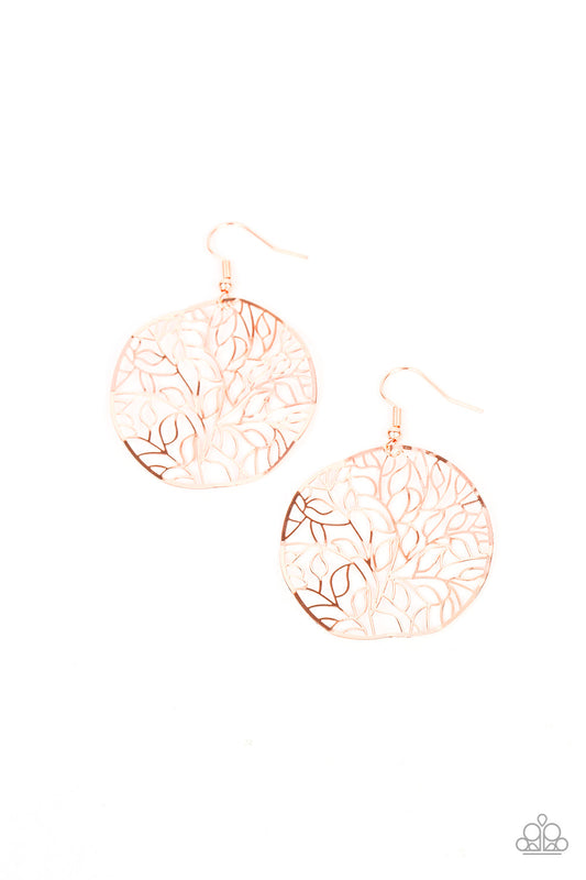 Earrings ~ Autumn Harvest - Copper Leaf