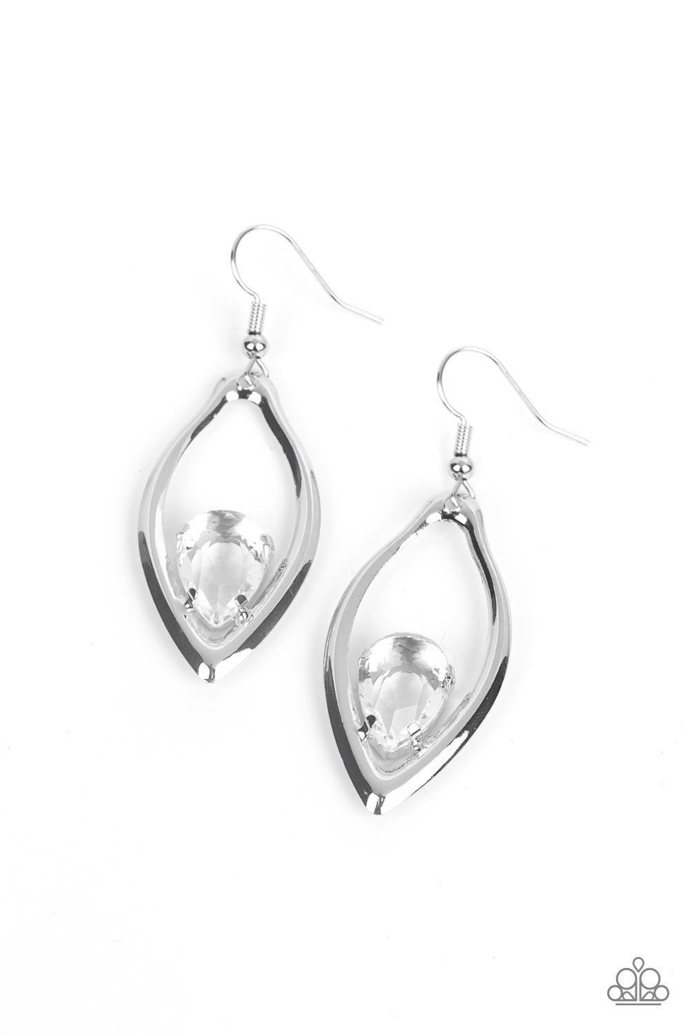 Earrings ~ Beautifully Bejeweled - Silver