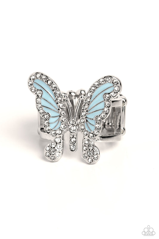 Rings ~ Blue Butterfly Silver