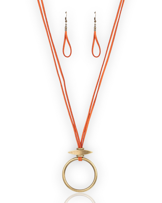 Necklace ~ Noticeably Nomad - Orange